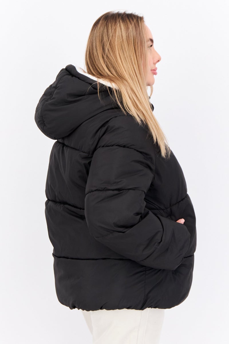 Reebok Women Sportswear Fit Outdoor Puffer Jacket, Black - Image 3