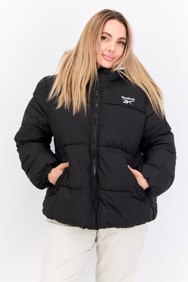 Reebok Women Sportswear Fit Outdoor Puffer Jacket, Black - Image 1