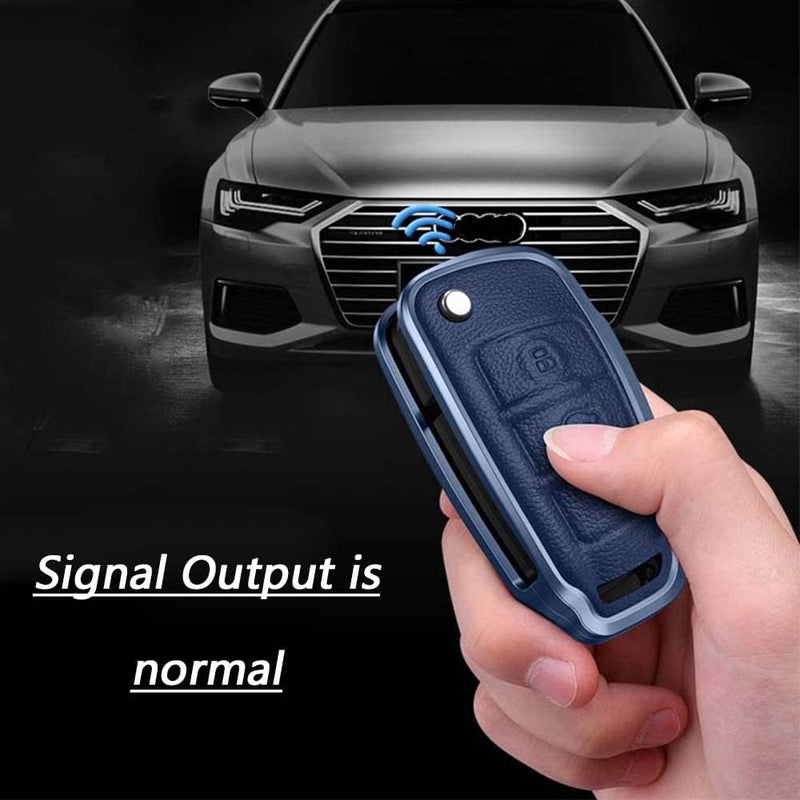 SANRILY Leather Key Fob Cover for Audi - Image 5