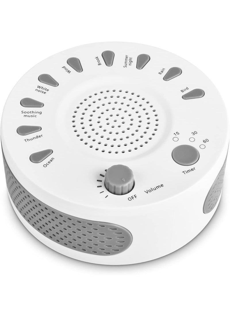 Orangehome White Noise Machine, Portable Sleep Sound Therapy Machine with 3 Timers & 9 Natural Sound Options for Baby Kids Home Office Bedroom Travel Sleep Timer 