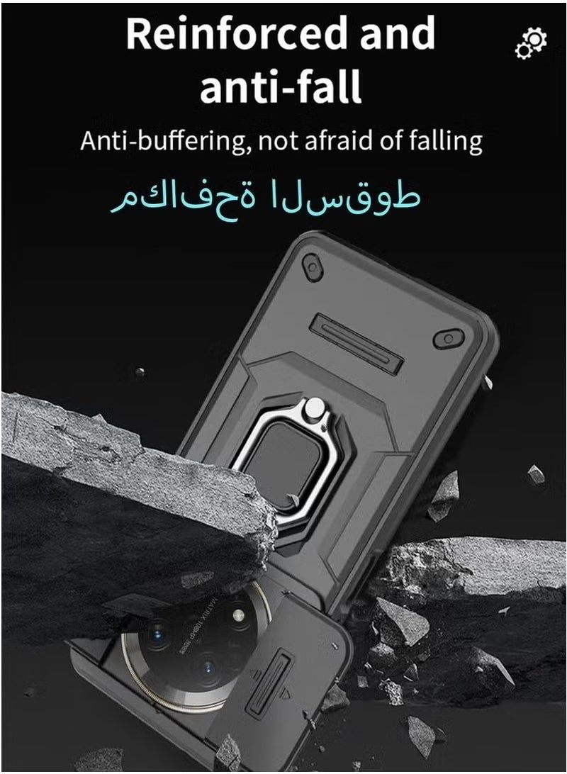 X-level Honor X9c 5G Case Cover with Slide Camera Cover & Ring Holder,Kickstand Shell Back Cover Scratch-Resistant Shock-Absorbing Protector Accessories Kickstand Stand Magnetic Car Ring Holder Protection - Image 5