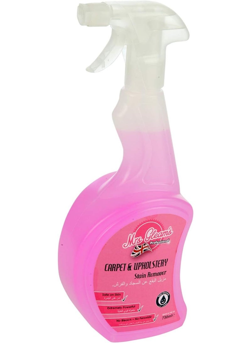 Mrs Gleams Carpet And Upholstery Stain Remover Pink 