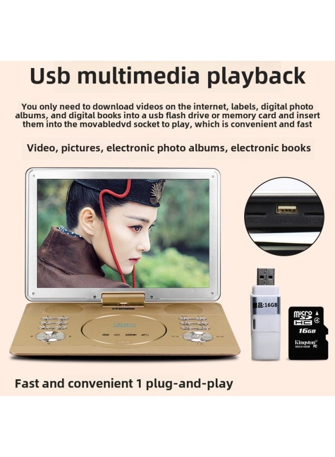 Jin Zheng Home DVD Replayable CD Player Children Learning VCD Elderly Small TV-Body Color:20 Inch Drawer Full Format Version  - Image 4