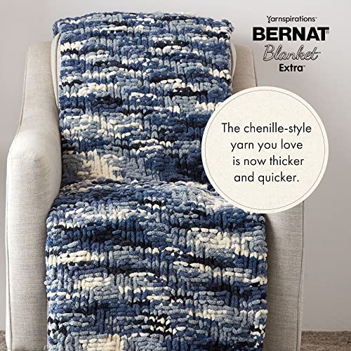Bernat Blanket Extra Chunky Chenile Acrylic Yarn - 300g/10.5oz (Pack of 2) #7 Jumbo Heavyweight Yarn for Knitting & Crocheting, Amigurumi, Thick Blankets (Vintage White, 97 Yards), 16102727042P02 - Image 4