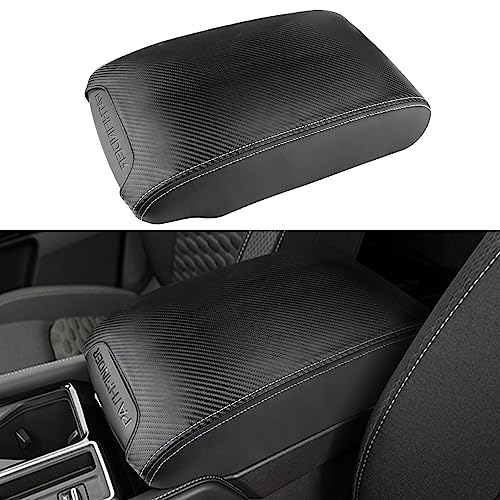 INTGET Center Console Cover for Nissan Pathfinder Accessories 2022 2023 2024 2025 Interior Leather Middle Console Lid Protector Replacement for Pathfinder Console Cover (Carbon Fiber) - Image 1