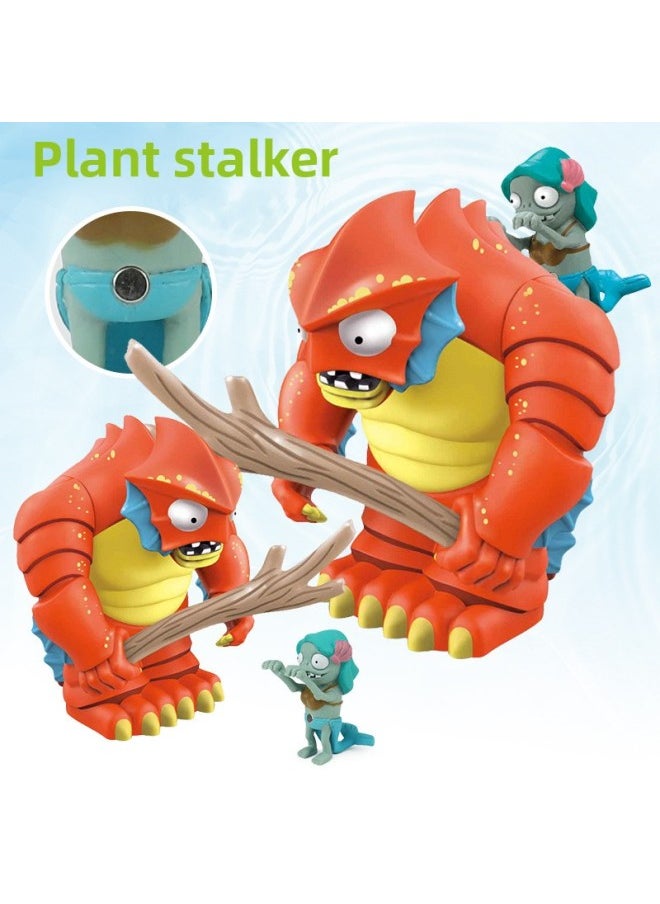 Generic - Genuine Plants Vs Zombies Deep Sea Giant Zombie Pull Back Car Toy Fun Parent-child Interactive Battle Game-Color:H28024 Pull Back Deep Sea Giant Zombie - Image 1