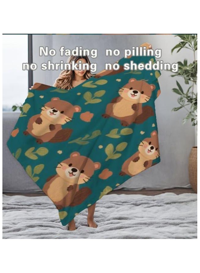 عام بطانية رقيقة من الفانيلا (دافئة ومريحة، ومناسبة للنوم واستخدام الألعاب وإزالة الغبار ومقاومة للرمل) 150 سم * 200 سم - 653 - Image 1