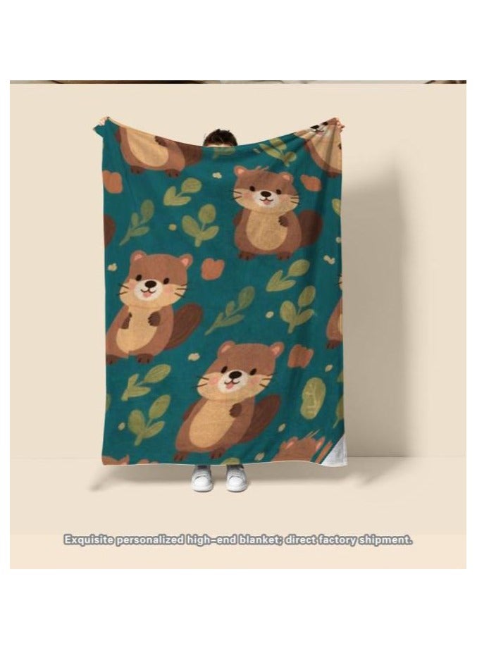 عام بطانية رقيقة من الفانيلا (دافئة ومريحة، ومناسبة للنوم واستخدام الألعاب وإزالة الغبار ومقاومة للرمل) 150 سم * 200 سم - 653 - Image 3