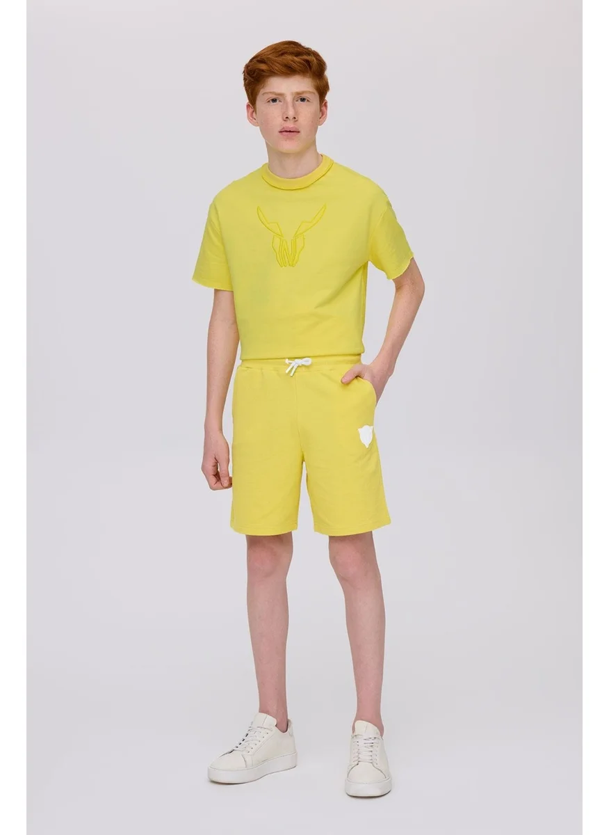 NEBBATI - Invalid brand Bg Store Boy Yellow Shorts