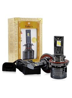 Toby's 2 Pieces H13 120W LED Headlight Bulb Assembly 12000 Lumens Xtreme Bright With Color Temperature 6500K  - Image 1