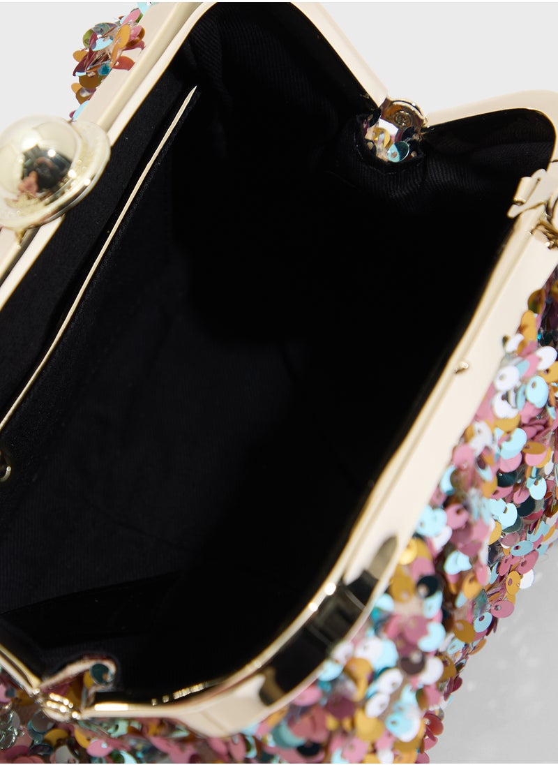 Ted Baker - Sequin Frame Clutch - Image 1