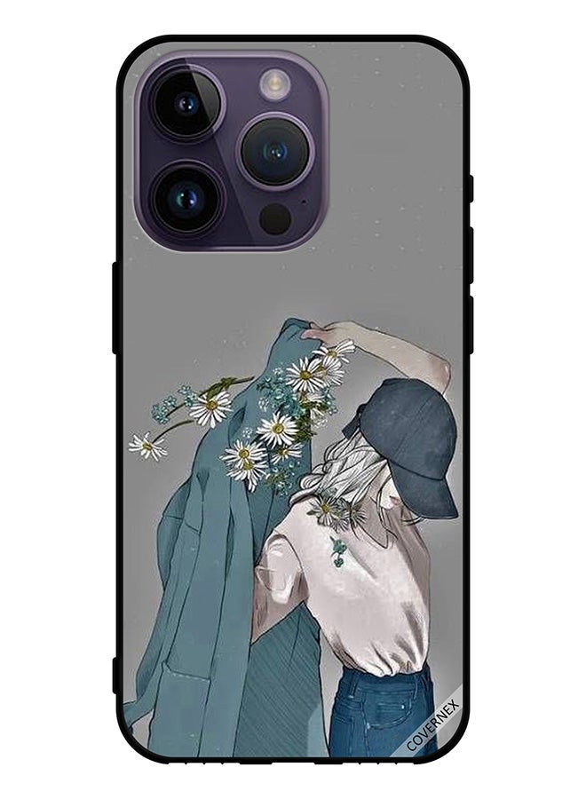 Covernex Protective Case Cover For Apple iPhone 14 Pro Cap Girl Wearing Coat Art - Image 1