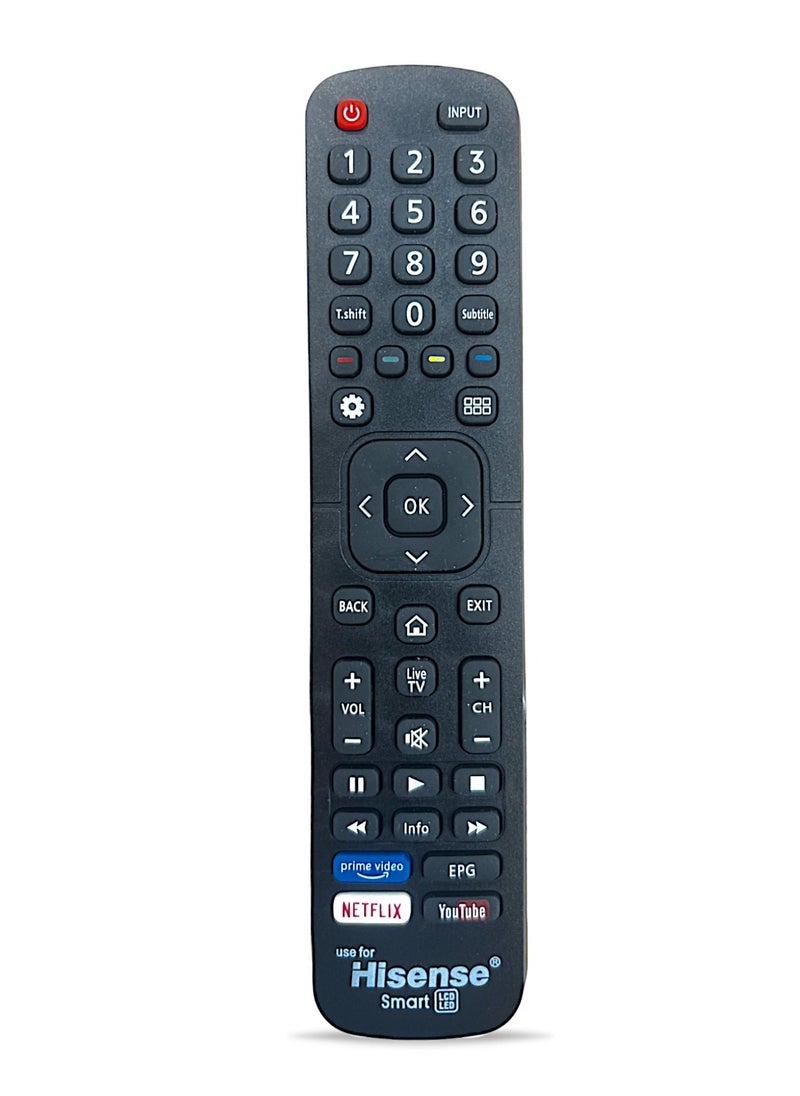 Hisense - Remote control for Hisense Smart LCD LED TV, black - Image 1