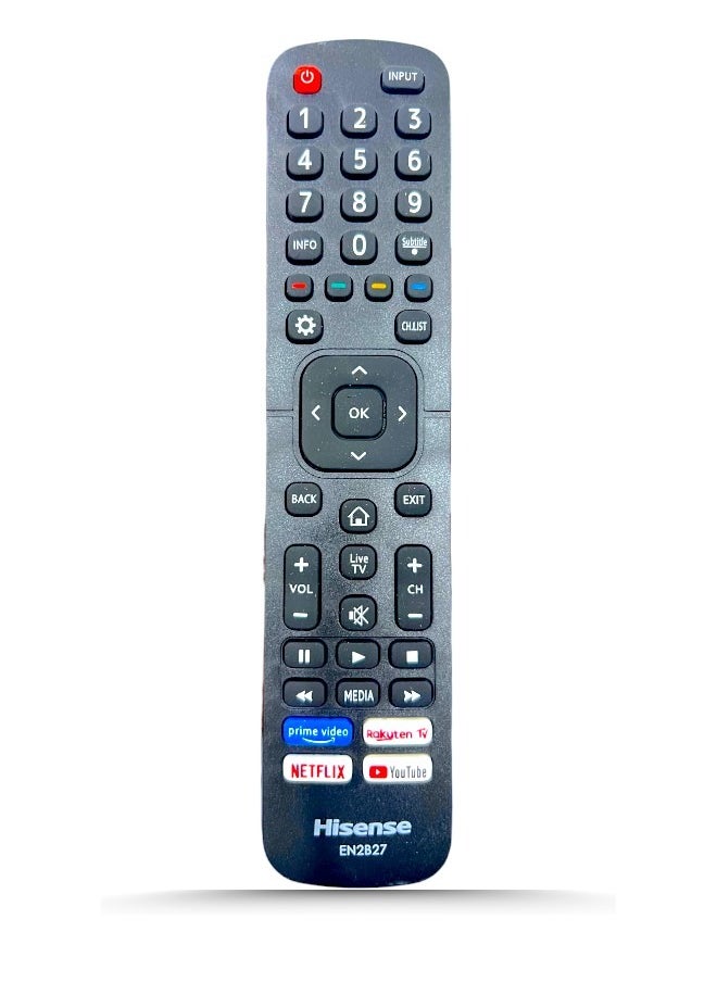 Hisense - Remote control for Hisense Smart LCD LED TV, black - Image 1