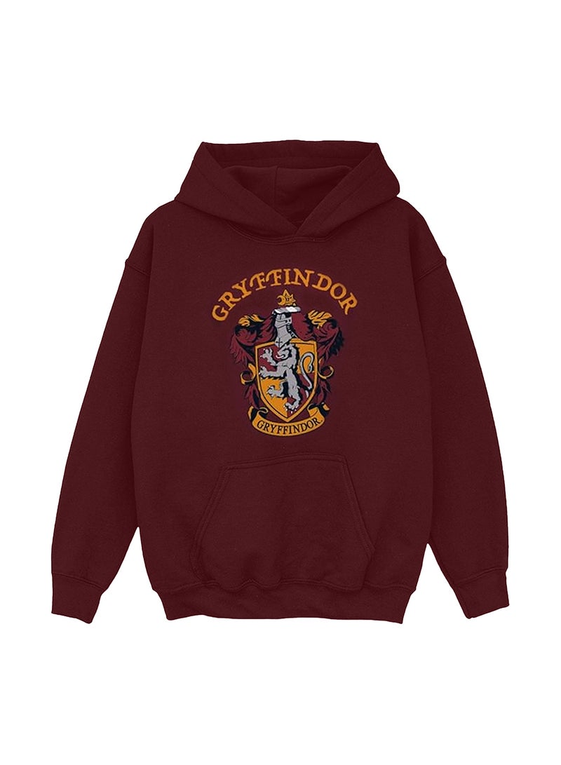 Harry Potter Harry Potter Girls Gryffindor Crest Hoodie - Burgundy  - Image 1
