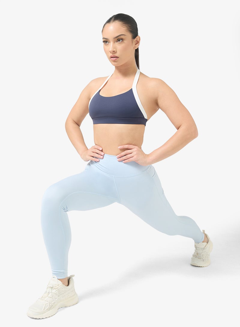 FRWD Halter Neck Contrast Trim Sports Bra - Image 4