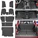 xipoqix Floor Mats Cargo Mat Backrest Mats Compatible with 1825 Jeep Wrangler JL Unlimited 4X4 Cargo Liner Replacement for 1825 Jeep Wrangler JL Accessories Trunk MatBackrest MatsFloor Mats - Image 2