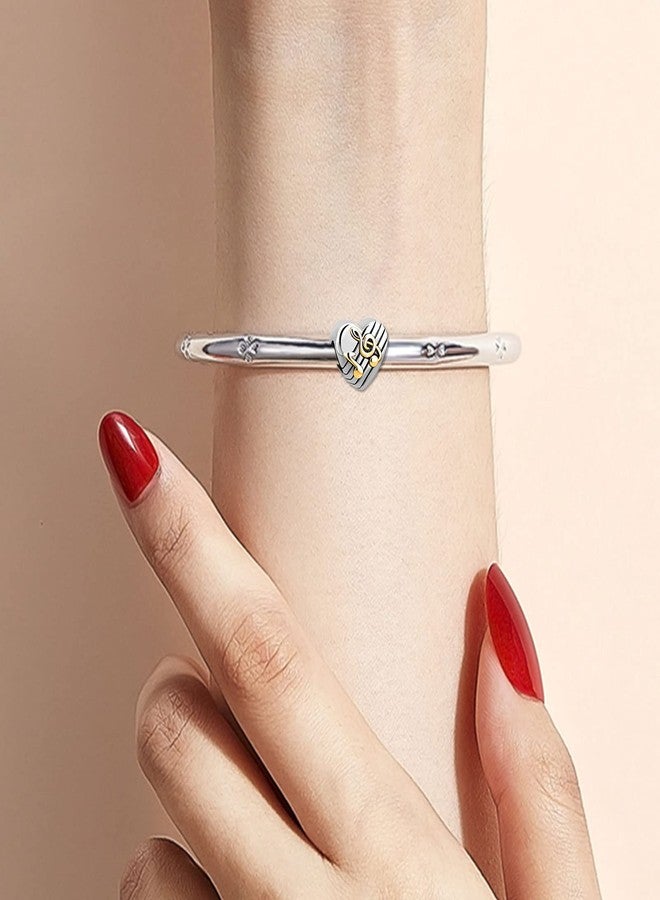 كون بيد خرزات كونبيد الذهبية على شكل نوتة موسيقية وقلب، متوافقة مع أساور باندورا، هدايا مجوهرات عيد ميلاد للنساء - Image 5