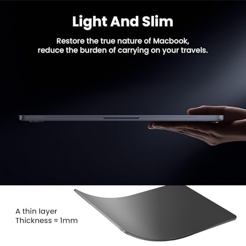 BlueSwan Case Compatible for MacBook Pro 14 inch 2026 2025-2021 M5 M4 M3 M2 M1 Pro/Max,A3427 A3426 A3434 A3112 A3185 A2442,Anti-Scratch Flexible Protective Laptop Cover with Grippy Matte Texture,Black - Image 4