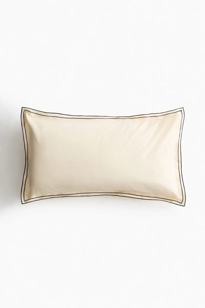 اتش اند ام غطاء وسادة من القطن