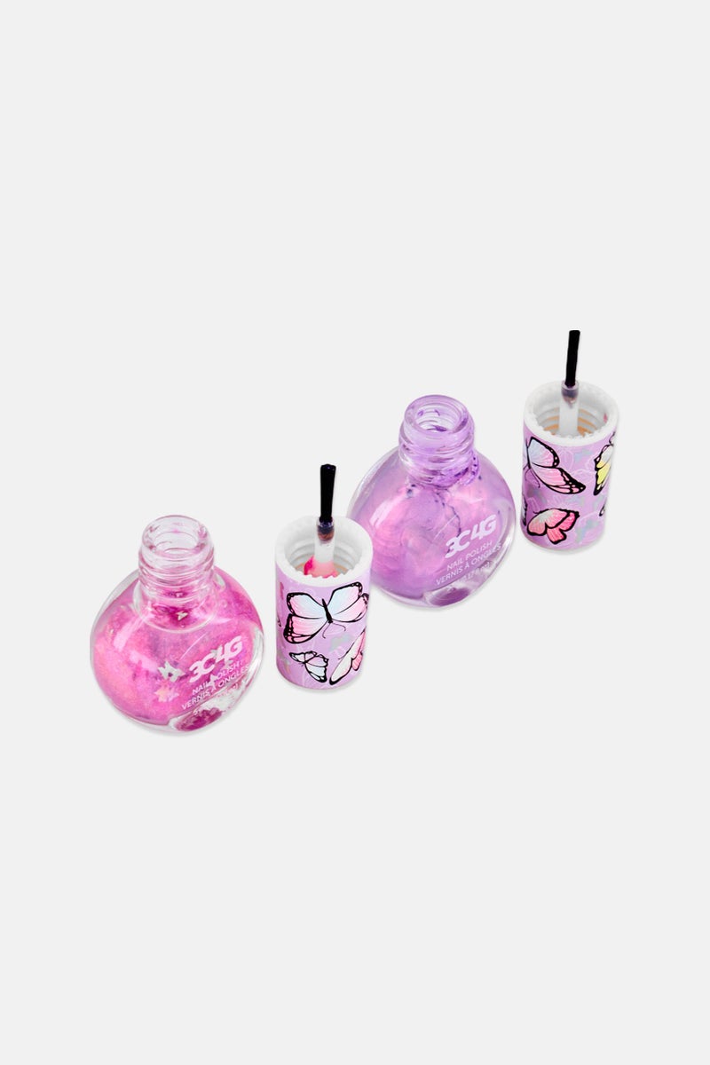 3C4G 5 Pieces Butterfly Glitter Nail Polish Set 25 ml - Image 5