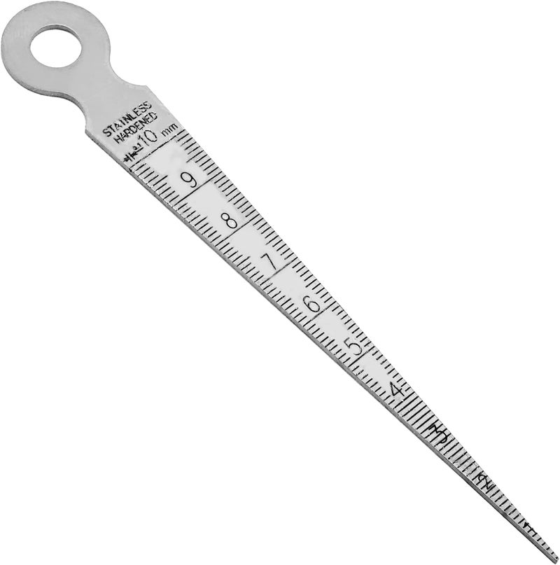 Utoolmart 1-10mm Taper Guage Feeler Welding Gauge Gap Hole Measuring Tool Inch & Metric 1 Pcs - Image 1