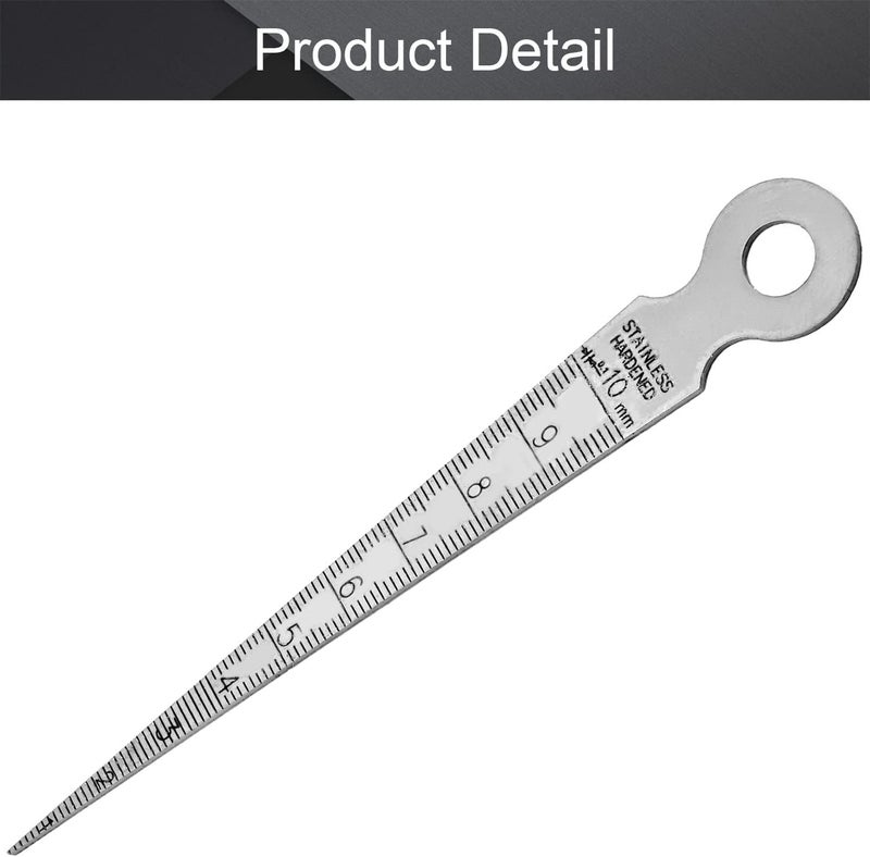 Utoolmart 1-10mm Taper Guage Feeler Welding Gauge Gap Hole Measuring Tool Inch & Metric 1 Pcs - Image 4