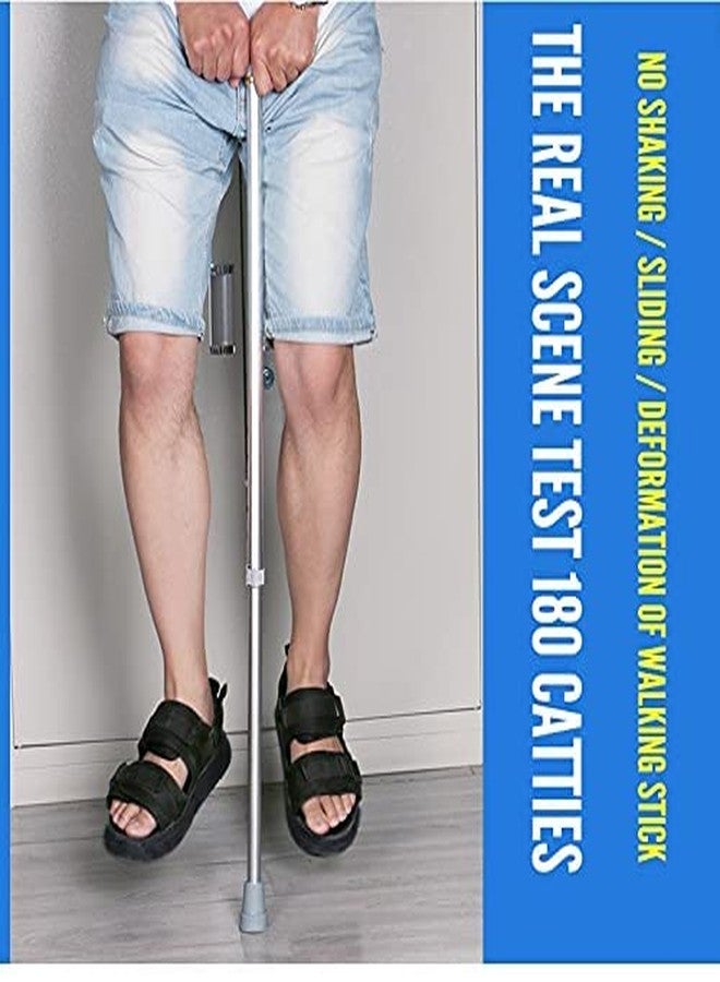 CHEVALIER Support Walking Stick/Cane for Old People Men/Women, Aluminium, Silver - Image 3