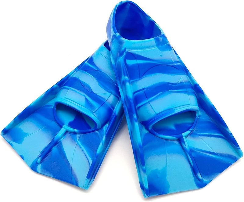 HZYH Swimming Training Fins, Comfortable Silicone Swim Fin, Increase Speed and Endurance, Anti Slip Design, for Swimming and Diving, Size Suitable Beginners Kids Girls Boys Adults, XXS - Image 1