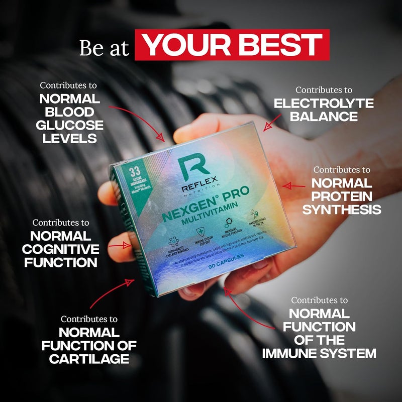 Reflex Nutrition Nexgen Pro Multivitamins and Minerals for Immune Support 90 Caps For Active Lifestyles Multi Mineral and Vitamins for Immune System Vitamin D Magnesium Vitamin C Zinc - Image 3