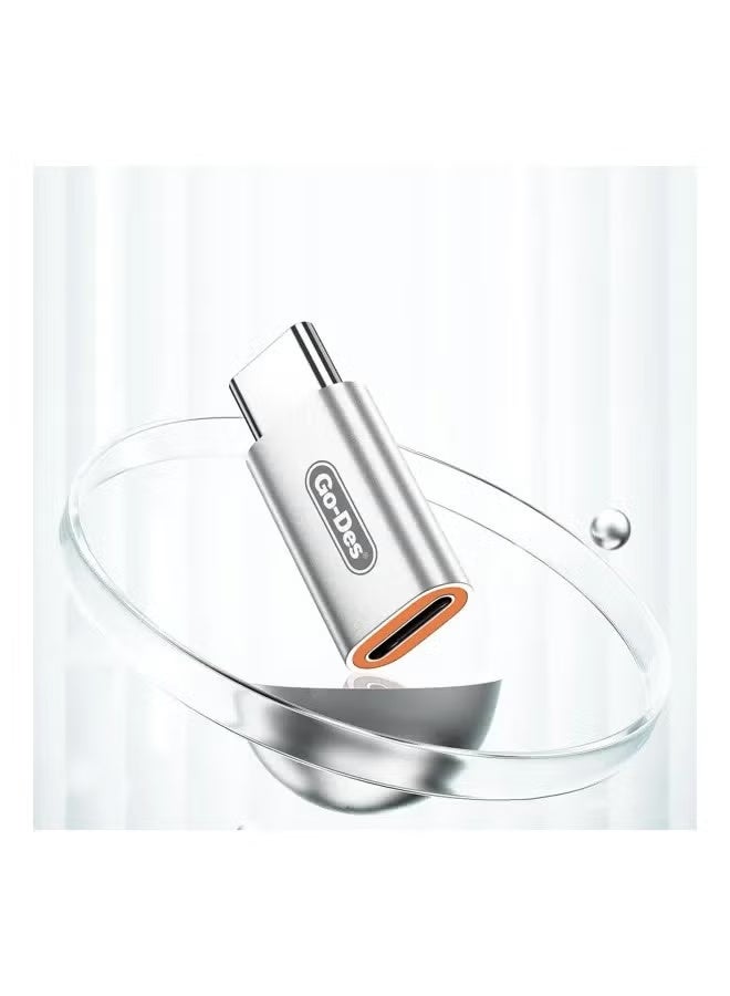 جو-ديز Go-Des GD-CT063 Dual USB-C Adapter with 120W Fast Charging & High-Quality Audio Output | Type-C Converter for Laptops, Smartphones & Tablets | Slim Portable Design with Power Delivery & Audio Support | Ideal for Work, Travel & Daily Use - Image 2