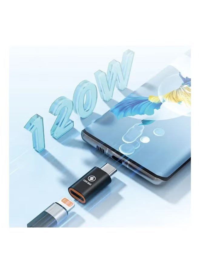 جو-ديز Go-Des GD-CT063 Dual USB-C Adapter with 120W Fast Charging & High-Quality Audio Output | Type-C Converter for Laptops, Smartphones & Tablets | Slim Portable Design with Power Delivery & Audio Support | Ideal for Work, Travel & Daily Use - Image 3