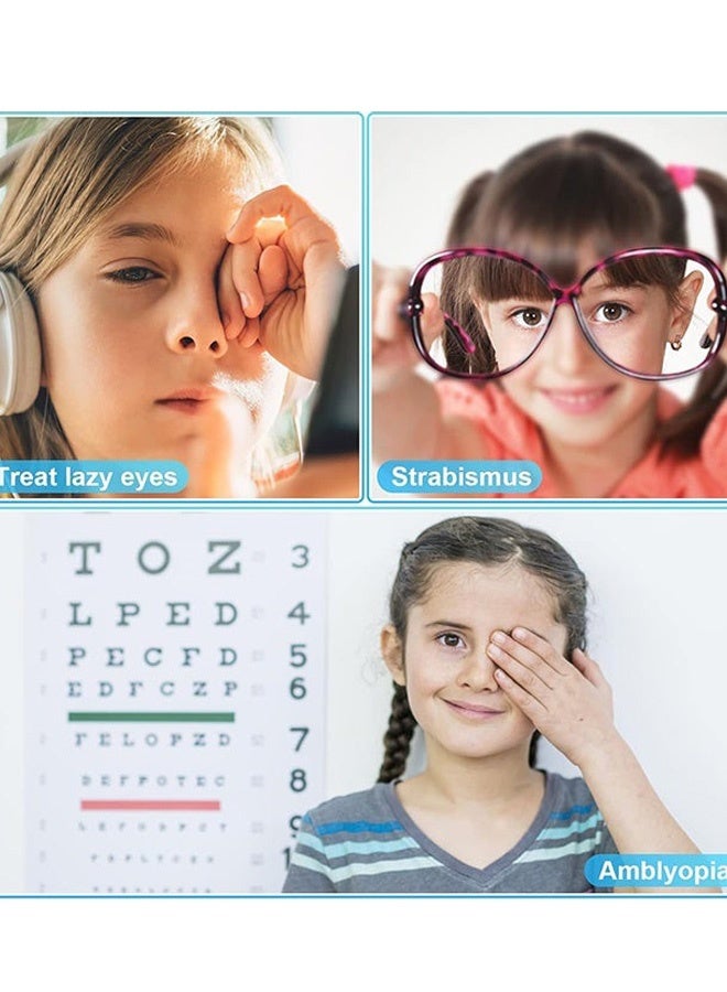 6 Pcs Glasses Cute Cartoon Eye Patch Kids Girls Boys Right Left Reusable Non Woven Full Coverage Eye Patches for Treating Pediatric Amblyopia Lazy Eye Strabismus and After Surgery - Image 5