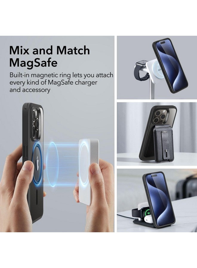 ESR ESR MagSafe Compatible Military-Grade Clear Black Phone Case for iPhone 15 ProMax  - Image 4