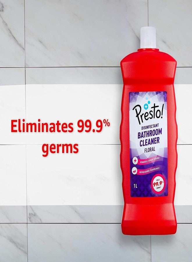 Presto! Amazon Brand - Presto! Bathroom Cleaner | Floral | 2 Litre | 1 L X 2 Packs | Suitable For Bathroom Floors, Slabs, Wall Tiles, Sinks, Basins, Stainless Steel Taps & Shower Heads - Image 5