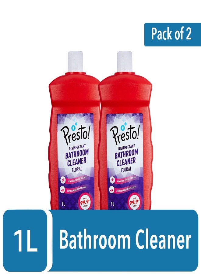 Presto! Amazon Brand - Presto! Bathroom Cleaner | Floral | 2 Litre | 1 L X 2 Packs | Suitable For Bathroom Floors, Slabs, Wall Tiles, Sinks, Basins, Stainless Steel Taps & Shower Heads - Image 3
