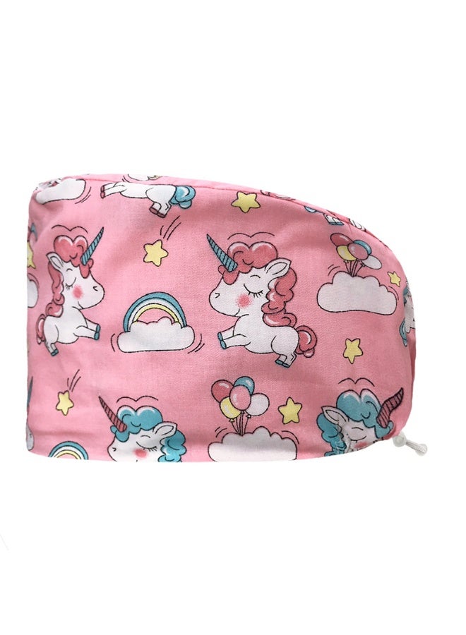 NIBEMINENT Scrub Caps Dust Proof Cap Nursing Work Hats  Cotton Women Men Veterinary Dental Clinic Chef Cooking Hats