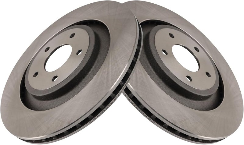 TRQ Front Brake Rotor Set Vented Compatible with 2012-2014 Chrysler 200 2012-2014 Dodge Avenger 2008-2009 Caliber - Image 3