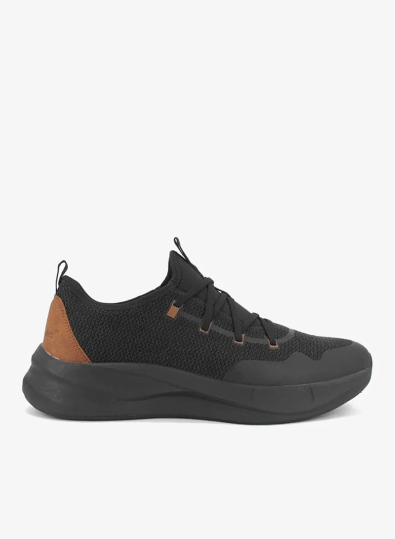 Hush Puppies Mens Lightweight Casual Comfort Sneakers Black