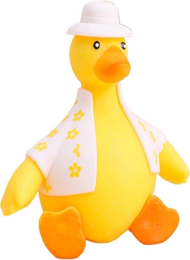 squishy Squeeze Duck Elastic Decompression fidgeting Toy (Yellow) - Image 1