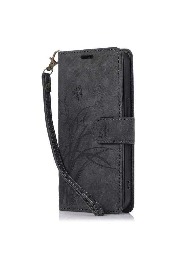 S-TOP Case For Redmi 14C 4G / Poco C75 Orchid Butterfly Embossed Leather Phone Case - Image 2