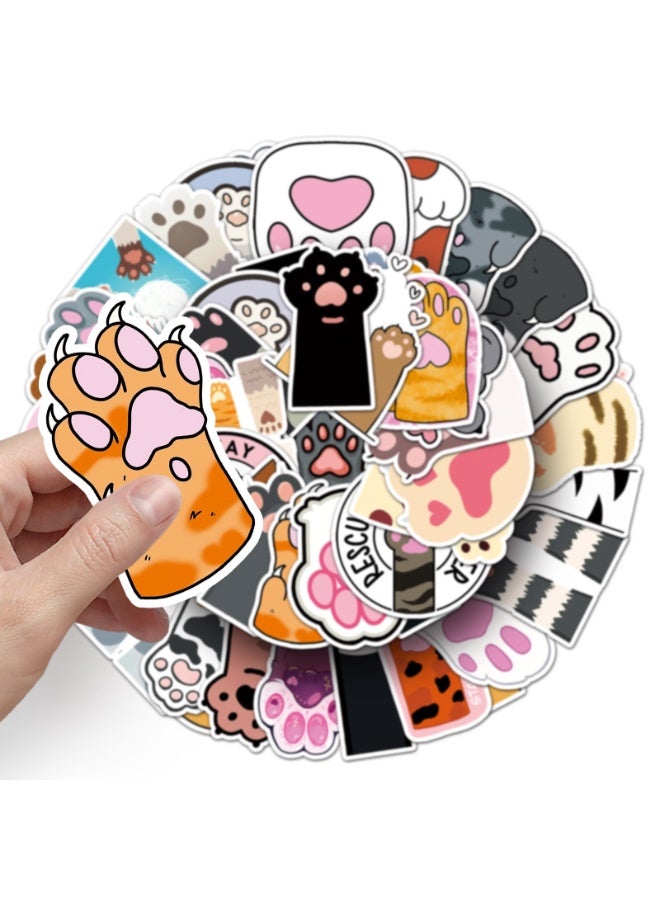 NIBEMINENT 50 Pcs Cat's Claw Deco Kit Waterproof Stickers, High Definition Printing Bright Colors, Suitable for Laptop Skateboard Luggage Water Bottle Guitar DIY - Image 3