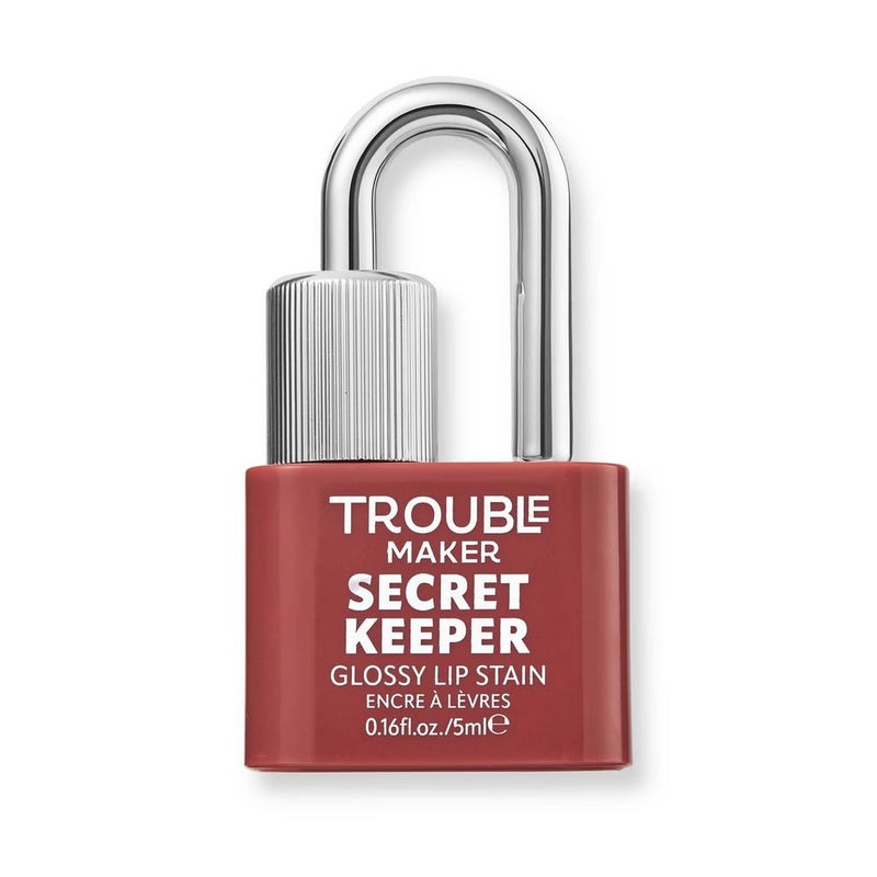 Trouble Maker Secret Keeper Lip Gloss Stain Trickish Caramel Nude - Image 1