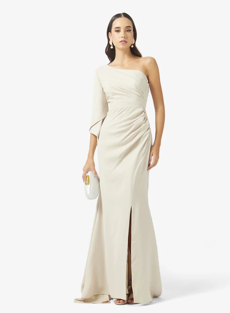Namshi x  One Shoulder Draped Evening Gown for Women | Best Price UAE