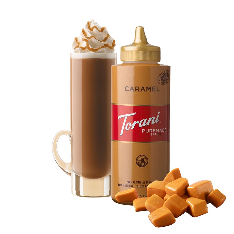 Torani Puremade Sauce, Caramel, 16.5 Ounces(Pack of 4) - Image 2