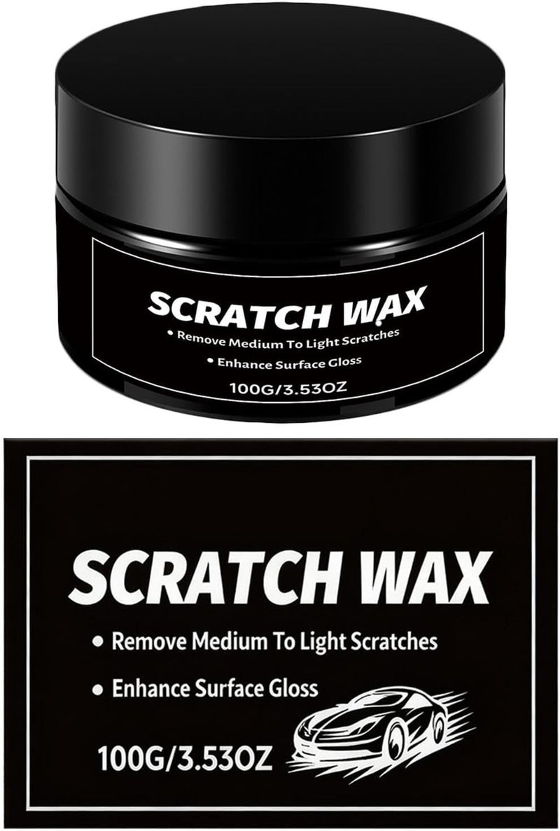 Car Scratch Remover | 100g Nourishing Waterproof Shine Wax - Paint Scratch Remover for Vehicles - for Road Trip Travel Parking Night Driving Truck Van Sedan Automotive Driver Daily - Image 1
