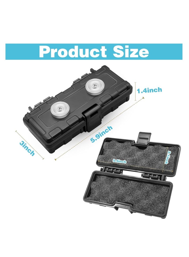 حامل مفاتيح مغناطيسي أسفل السيارة، صندوق مفاتيح مزود بمغناطيس قوي لتخزين المفاتيح في الداخل والخارج، ووضع المفتاح في أسفل السيارة - Image 2