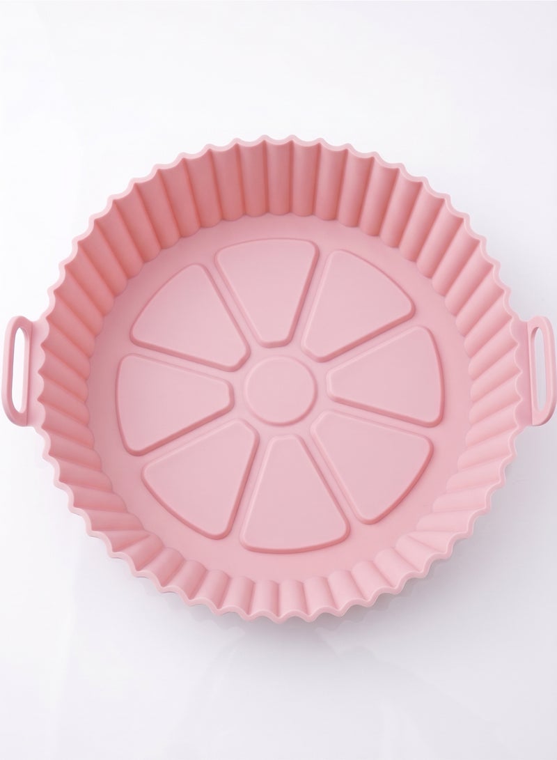Silicone mold for air fryer – the magic solution for a clean kitchen and healthy, crispy food – pink color