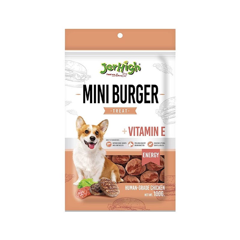 Jerhigh Dog Snack Mini Burger Stick 100G