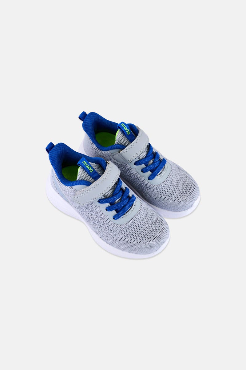 Mudd Toddlers Boy Velcro Closure Casual Shoes, Light Grey - Image 4